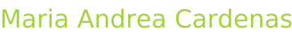 Maria Andrea Cardenas